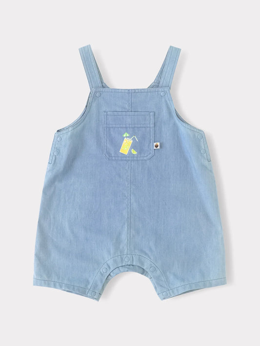 Baby Boys Short Sleeve Tee & Dungaree Shorts Set