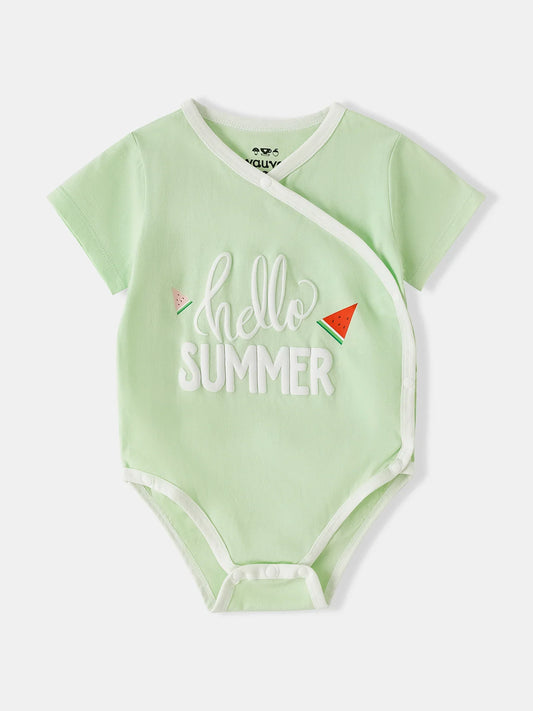 Baby Short Sleeve Watermelon Print Bodysuit