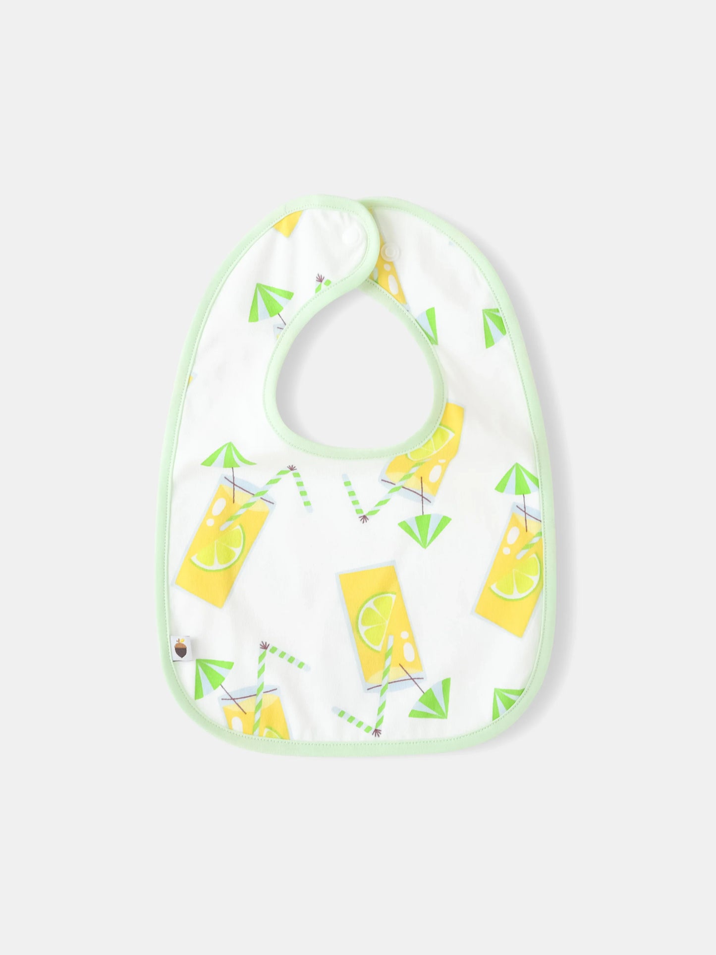 Baby All-Over Lemon Tea Print Bib