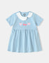 Baby Peter Pan Collar Short Sleeve Berries Print Dress