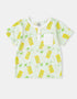 Kid Short Sleeve All-Over Lemon Tea Print Pocket Tee