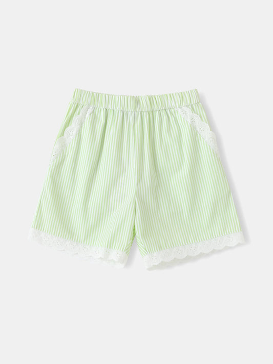 Girls Lace-Trimmed Shorts
