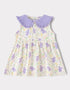 Baby Girls Babydoll Collar Sleeveless All-Over Bunny Print Dress & Knicker Set