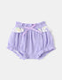 Baby Girls All-Over Bunny Print Two-Tone Frilly Shorts
