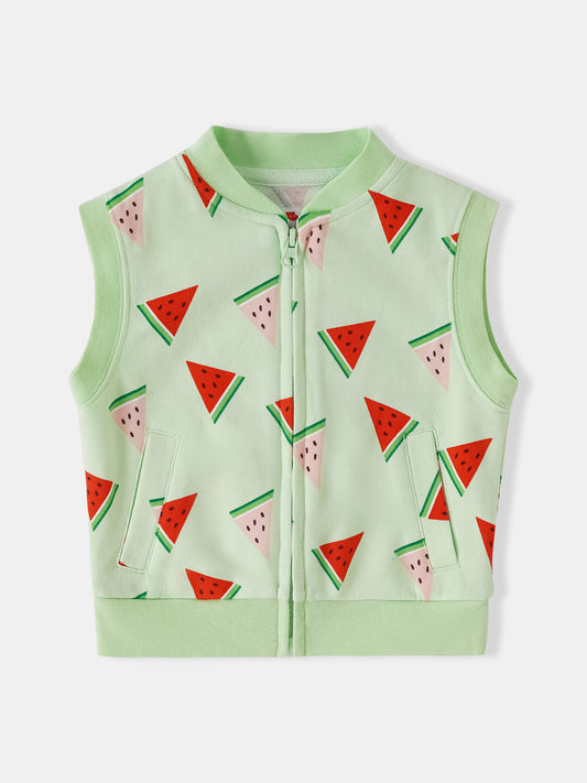 Baby All-Over Watermelon Print Gilet