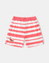 Kid Watermelon Embroidery Stripe Print Shorts