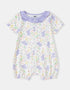 Baby Ruffle Collar All-Over Bunny Print Romper