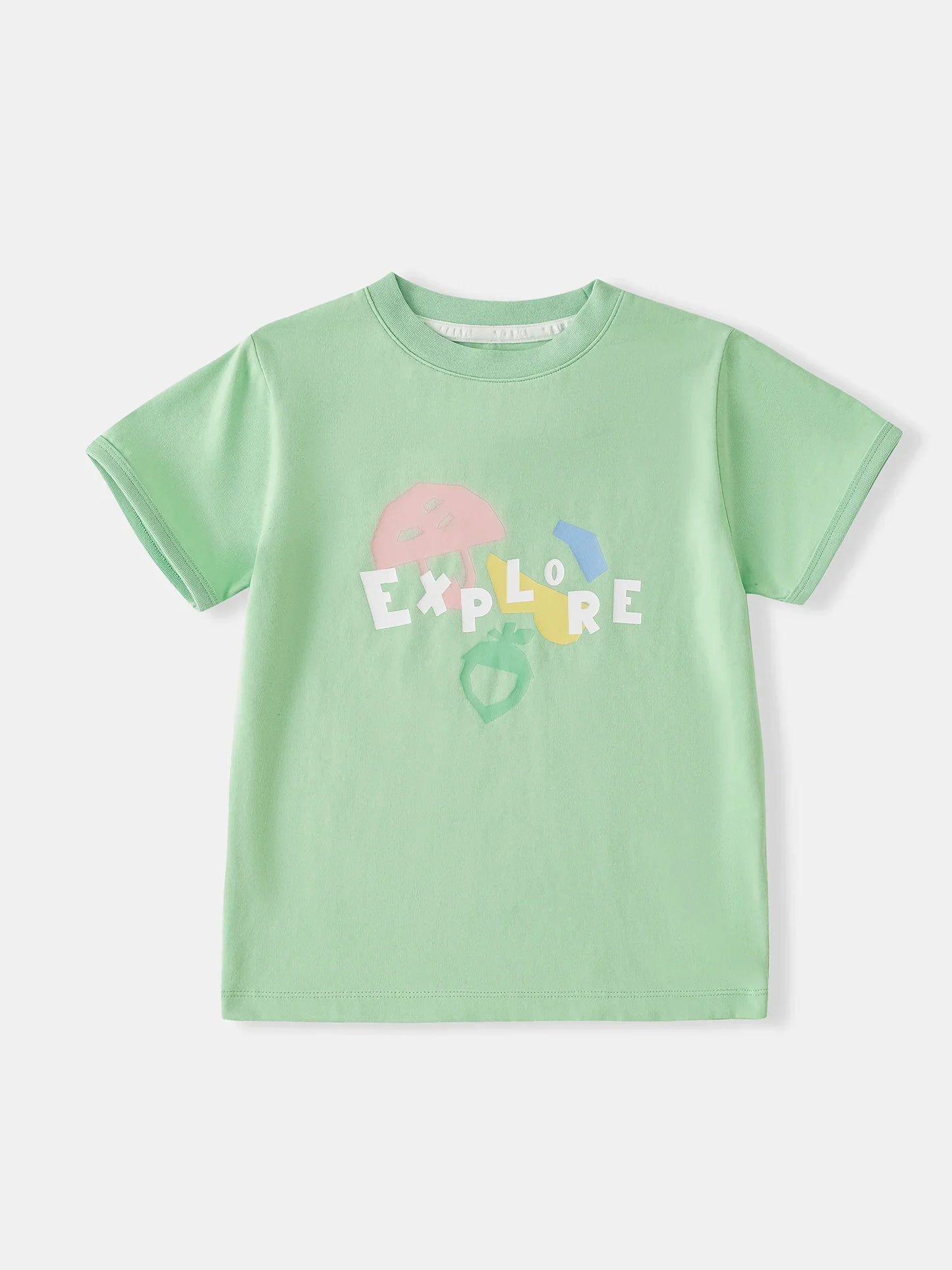 Kids Mint Green Explore Graphic Tee