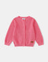 Kid Logo Patch Pointelle Cardigan