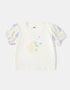 Baby Short Puff Sleeve Bunny Print Tee