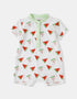 Baby Short Sleeve All-Over Watermelon Print Romper