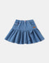 Girls Ruffle Bottom Denim Skirt