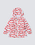 Girls All-Over Berries Print Zipped Windbreaker