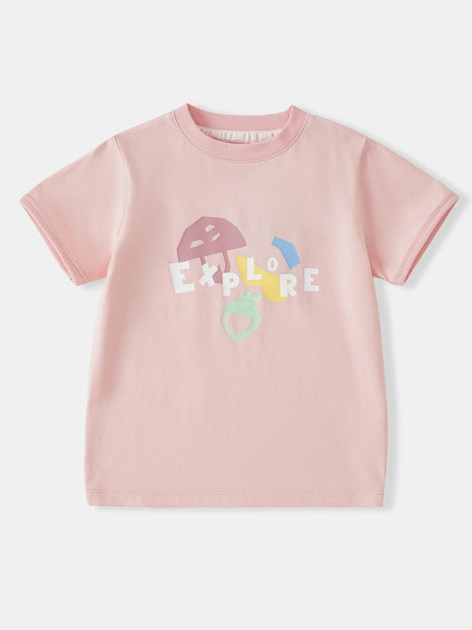 Girls Short Sleeve Explore Graphic Tee
