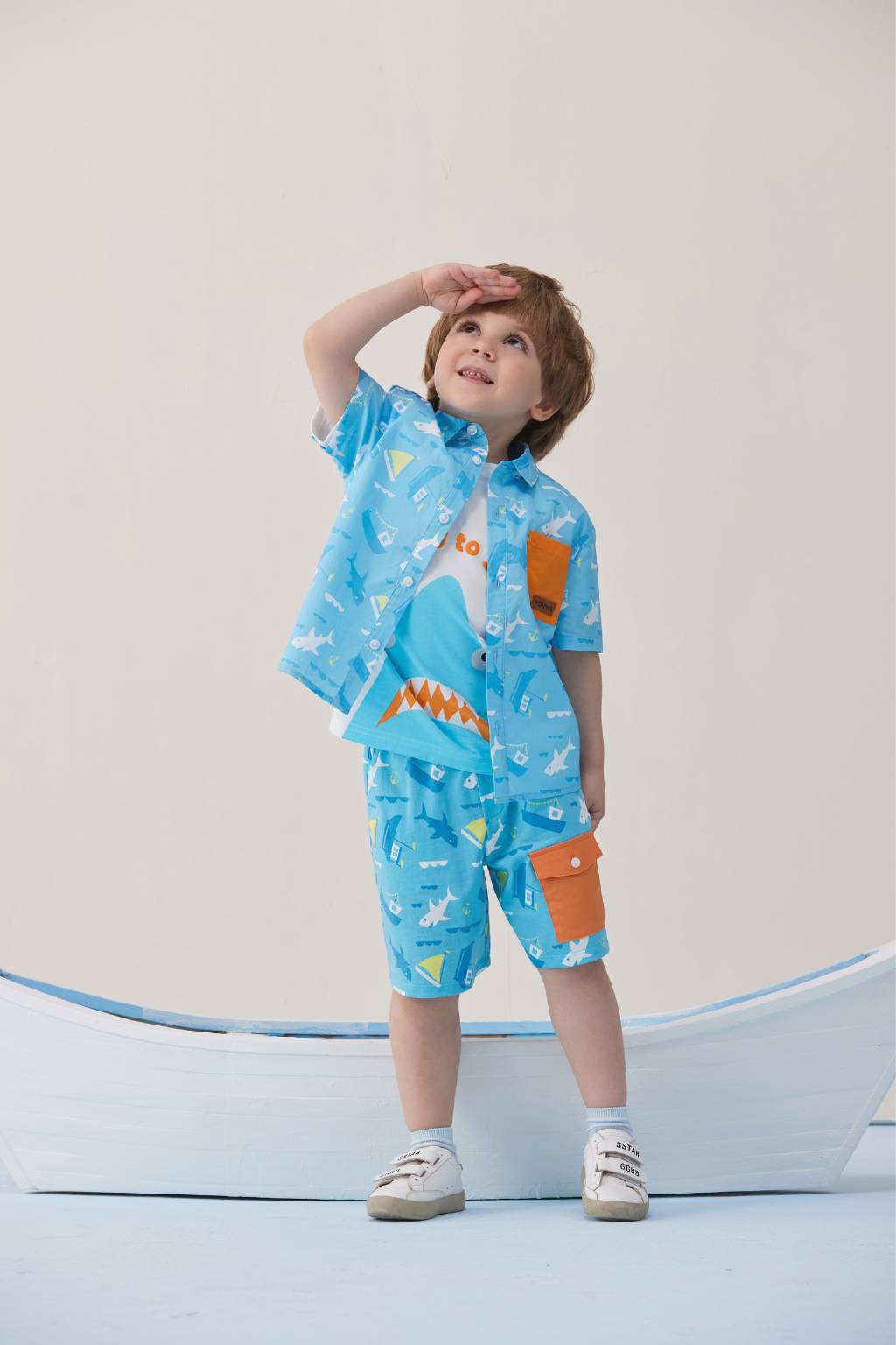 VAUVA Vauva SS24 - Toddler All Over Print Short Sleeves Shirt with Pocket Shirts