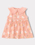 Baby Girls Babydoll Collar Sleeveless All-Over Bunny Print Dress & Knicker Set