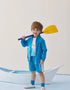 VAUVA Vauva SS24 - Toddler Vauva Logo Print UV Protection Jacket - Blue Coat & Jacket