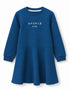 Girls Iridescent Logo Flared Long Sleeve Sweatshirt Dress