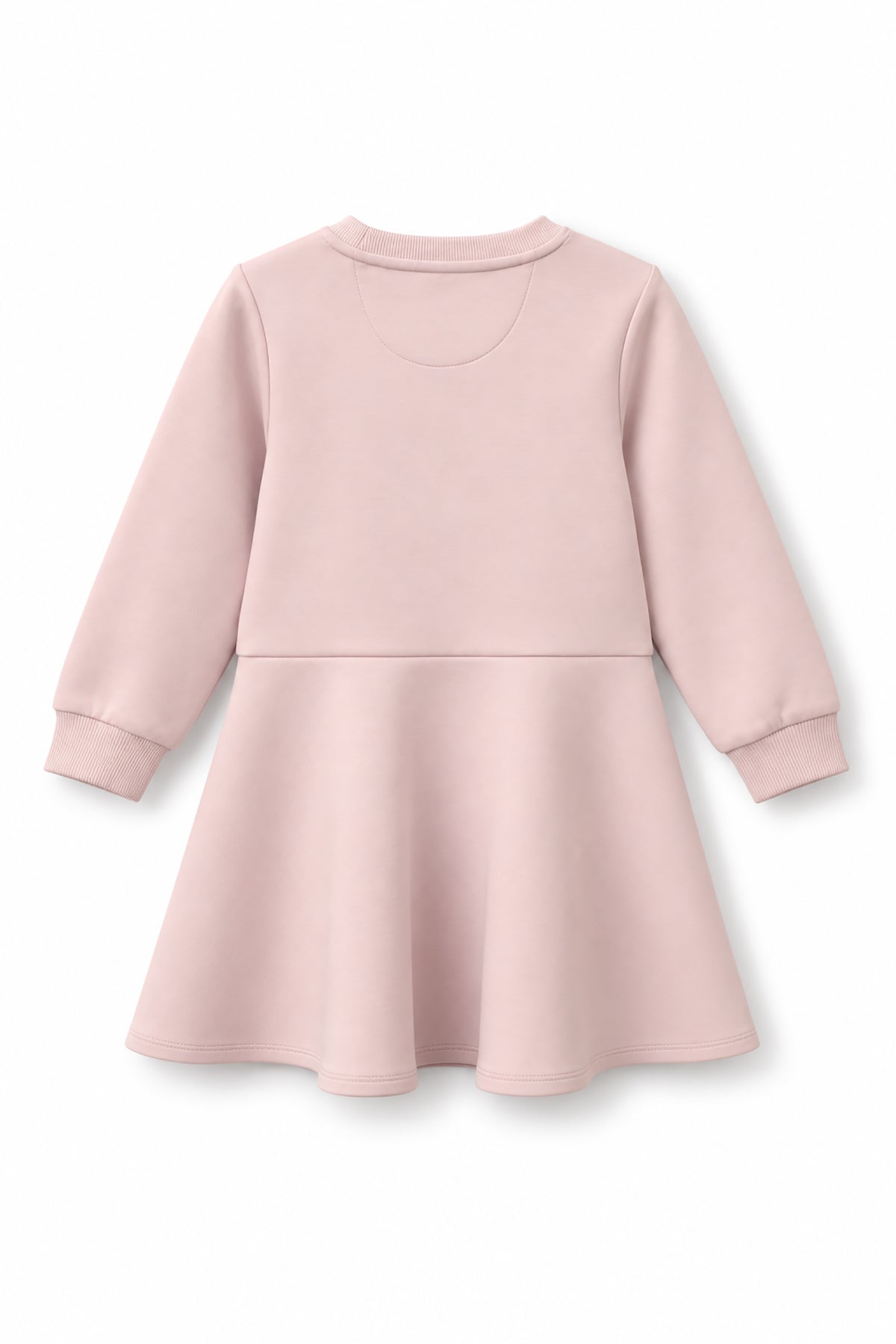 Girls Iridescent Logo Flared Long Sleeve Sweatshirt Dress