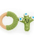 Cactus Ring Rattle (White)