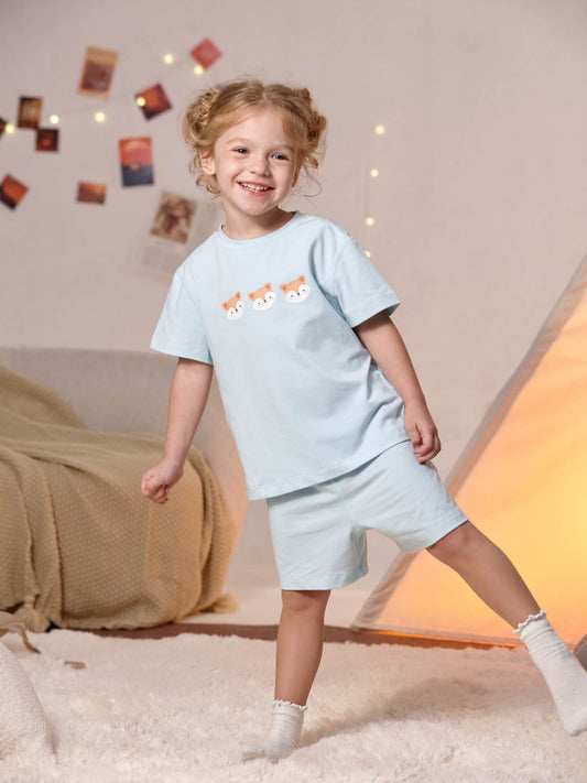 Kids Bear Lounge T‑Shirt & Shorts Set