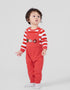 Baby Boys Hedgehog Print Embroidered Dungaree Bodysuit