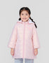 Girls Strawberry Embroidered Hooded Puffer Coat