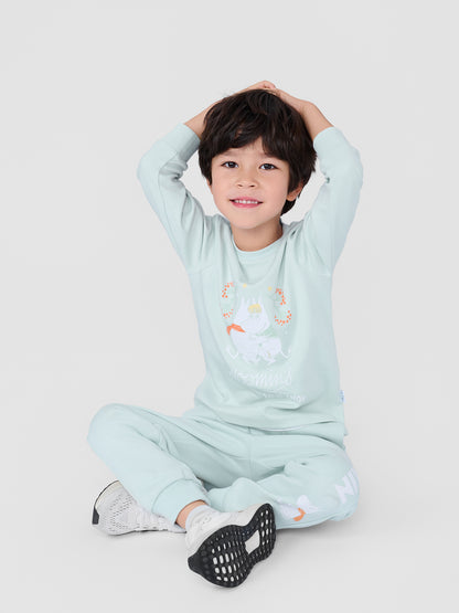 Kids Moomin First Snow Print Long Sleeve T-Shirt