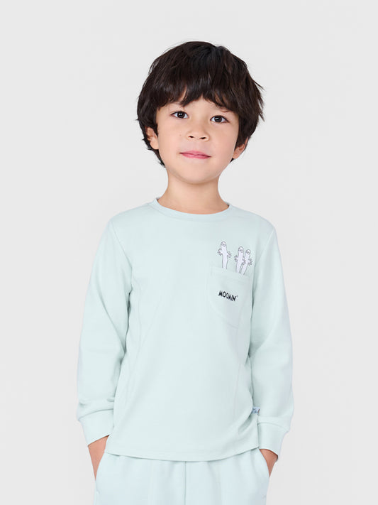 Boys Hattifatteners Print Pocket Long Sleeve T-Shirt