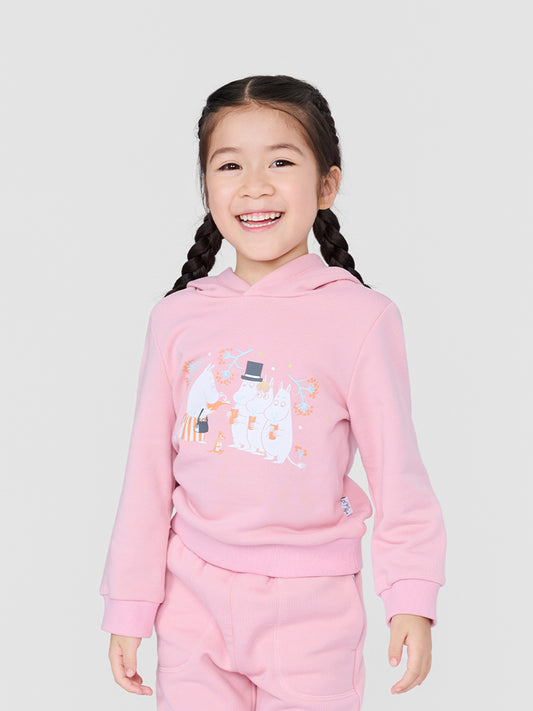Girls Moomin Print Hooded Sweatshirt