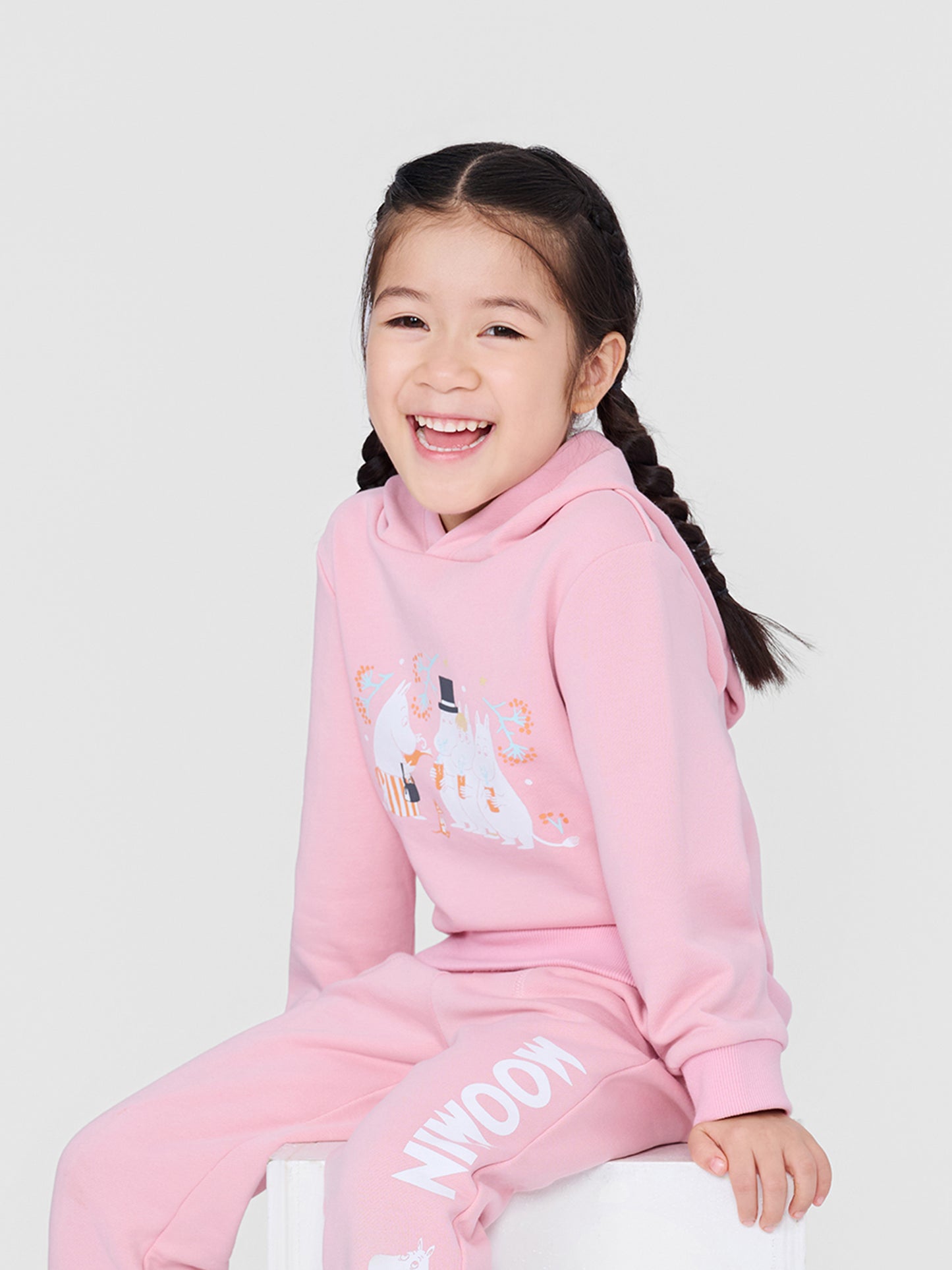 Girls Moomin Print Hooded Sweatshirt