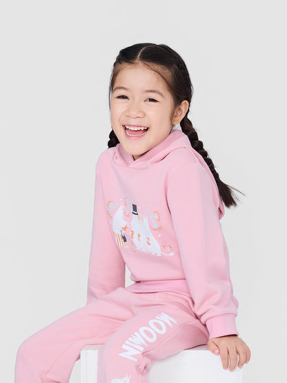 Girls Moomin Print Hooded Sweatshirt