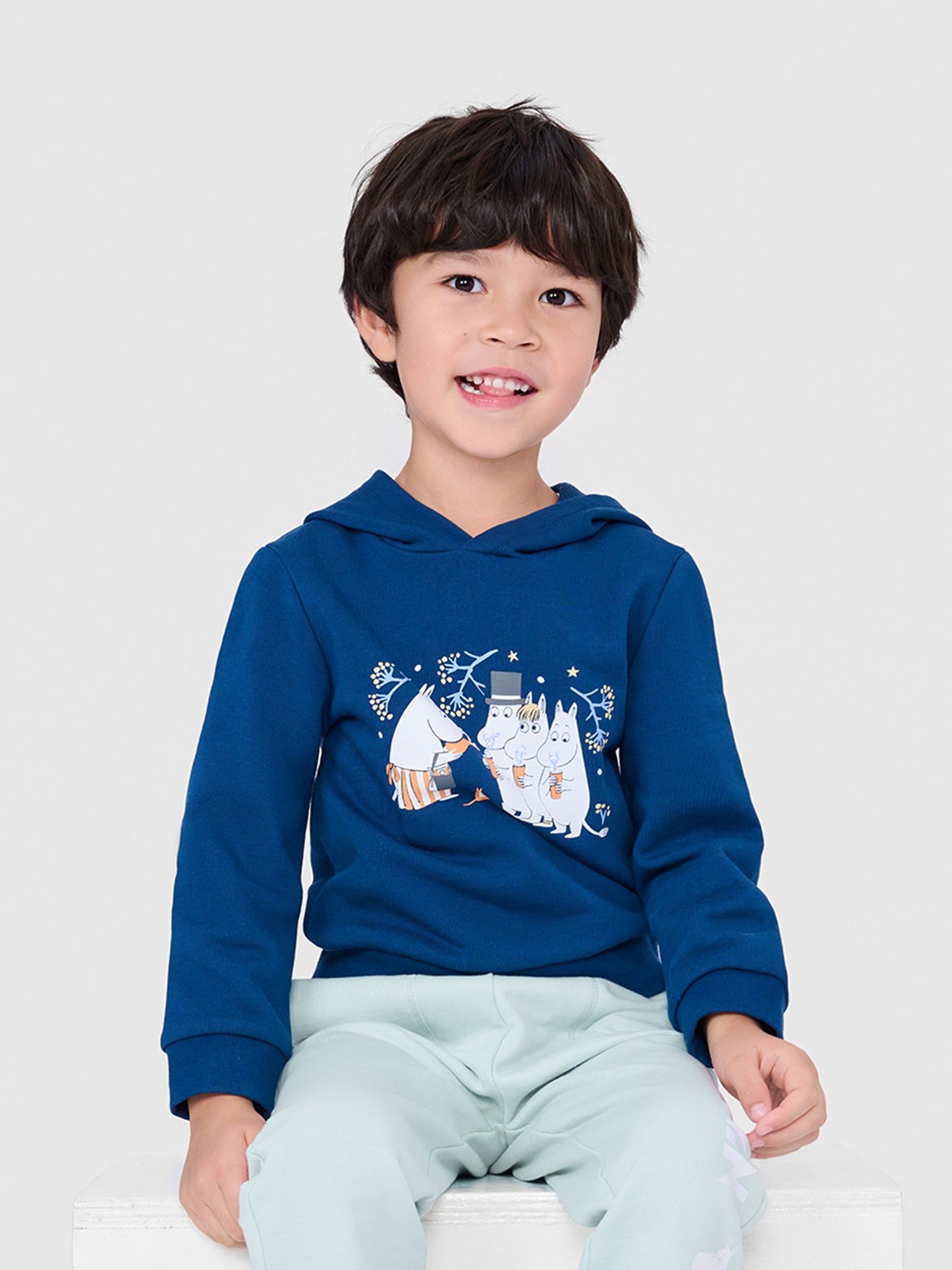 Kids Moomin Print Hooded Sweatshirt