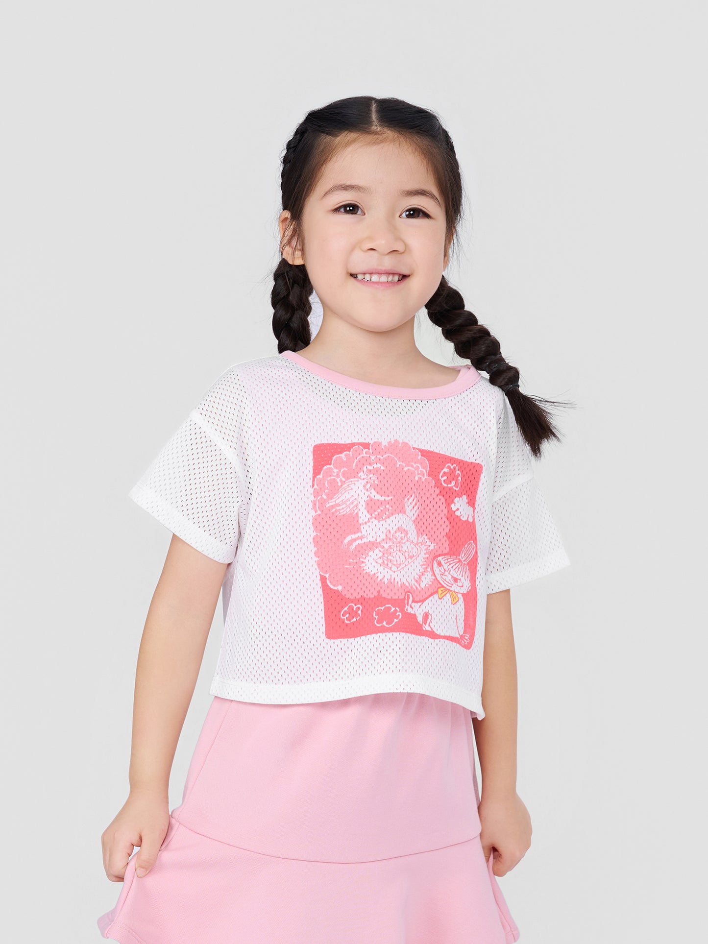 Girls Moomin Little My Layered Mesh T-Shirt Set