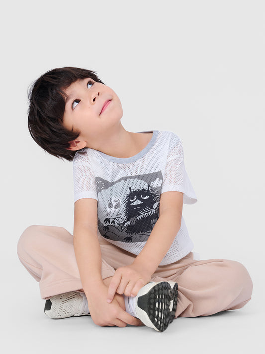 Boys Stinky Print Layered Mesh T-Shirt Set