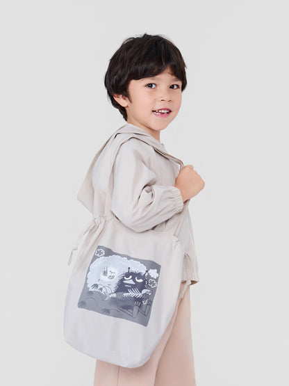 Kids Snufkin Print Drawstring Tote Bag