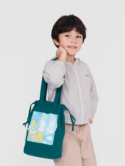 Kids Snufkin Print Drawstring Tote Bag