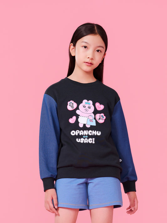 Opanchu Usagi Color-Block Graphic Sweatshirt