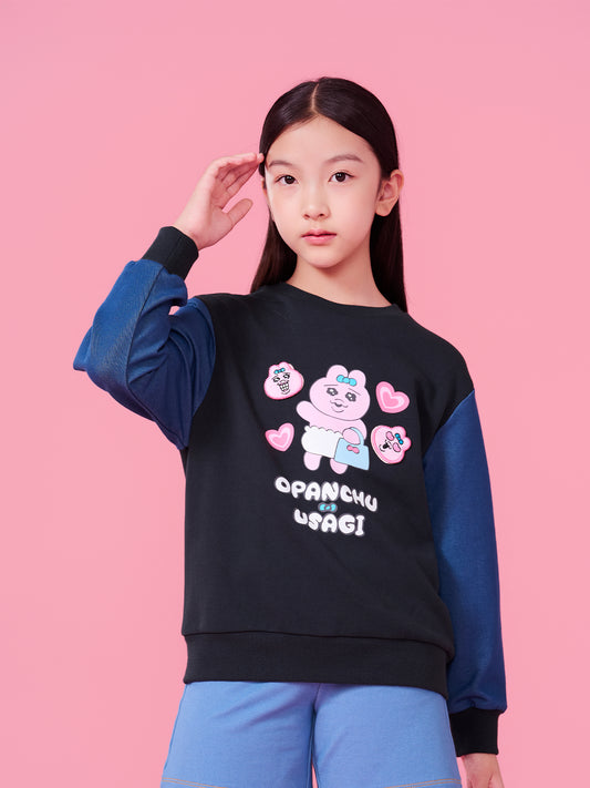 Opanchu Usagi Color-Block Graphic Sweatshirt