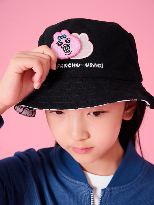 Reversible Embroidered & All-Over Print Bucket Hat