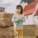 VAUVA Vauva FW23 - Baby Boy Carrot All Over Print Cotton Pants (Yellow) Pants