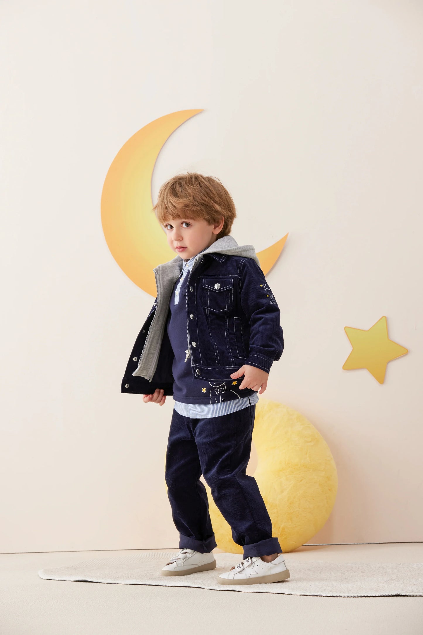 Vauva x Le Petit Prince Vauva x Le Petit Prince - Boys Embroidered Corduroy Pants Pants