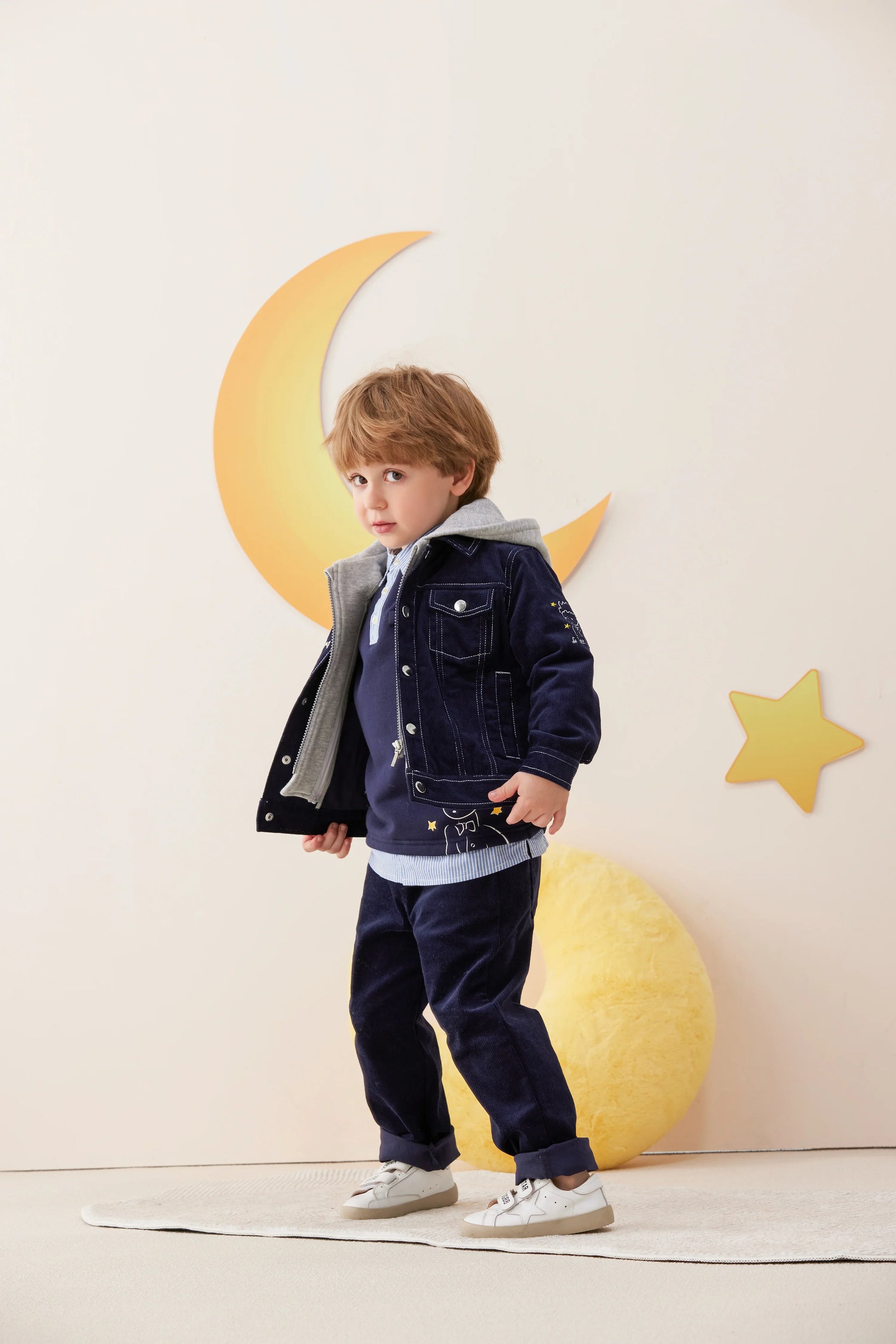 Vauva x Le Petit Prince Vauva x Le Petit Prince - Boys Embroidered Corduroy Pants Pants