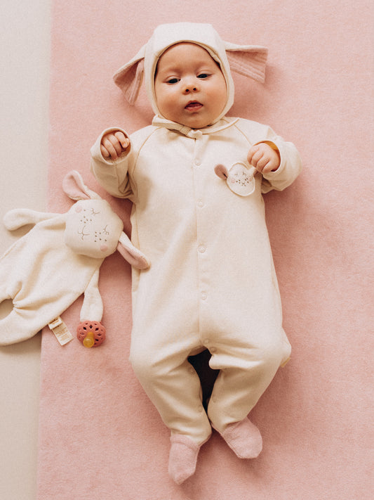 French Terry Sleepsuit With Feet (GOTS)