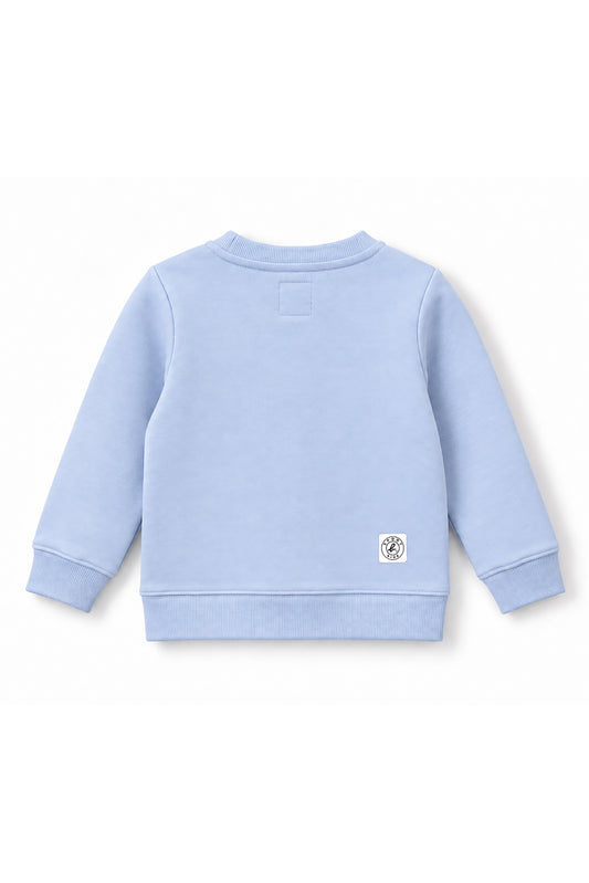 Girls Iridescent Dino Logo Crewneck Sweatshirt