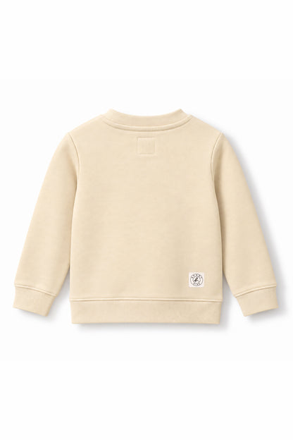 Girls Iridescent Dino Logo Crewneck Sweatshirt