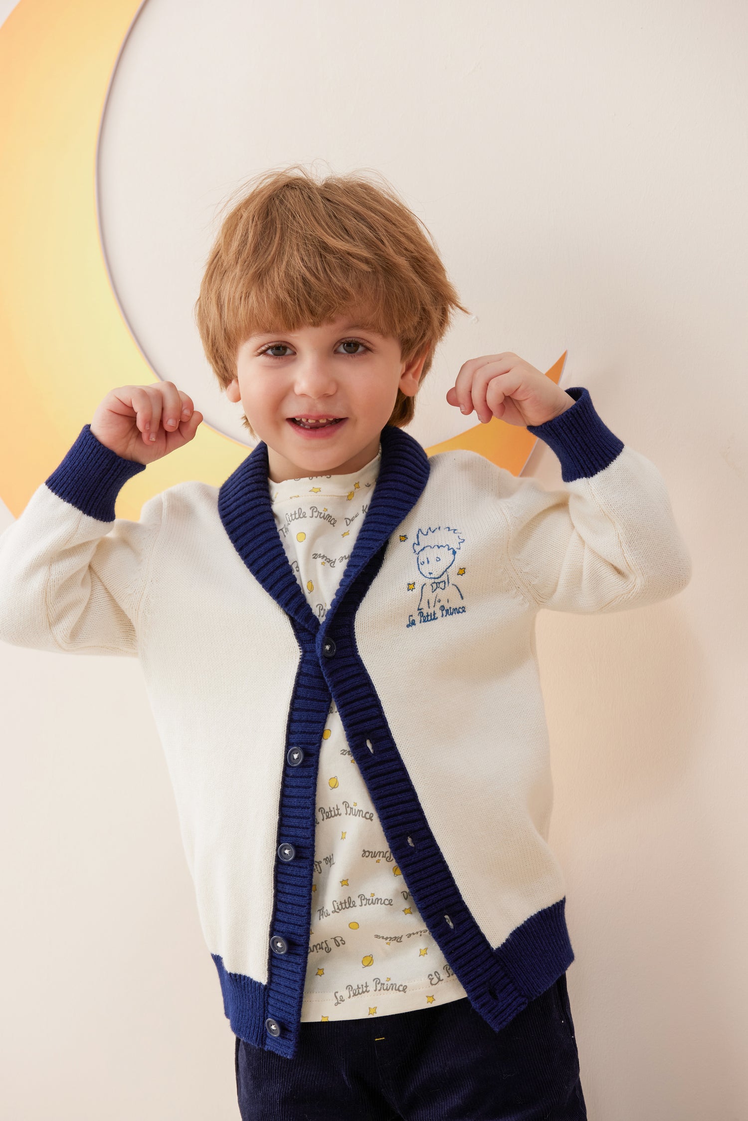 Vauva x Le Petit Prince Vauva x Le Petit Prince - Boys Embroidered Cardigan Coat &amp; Jacket