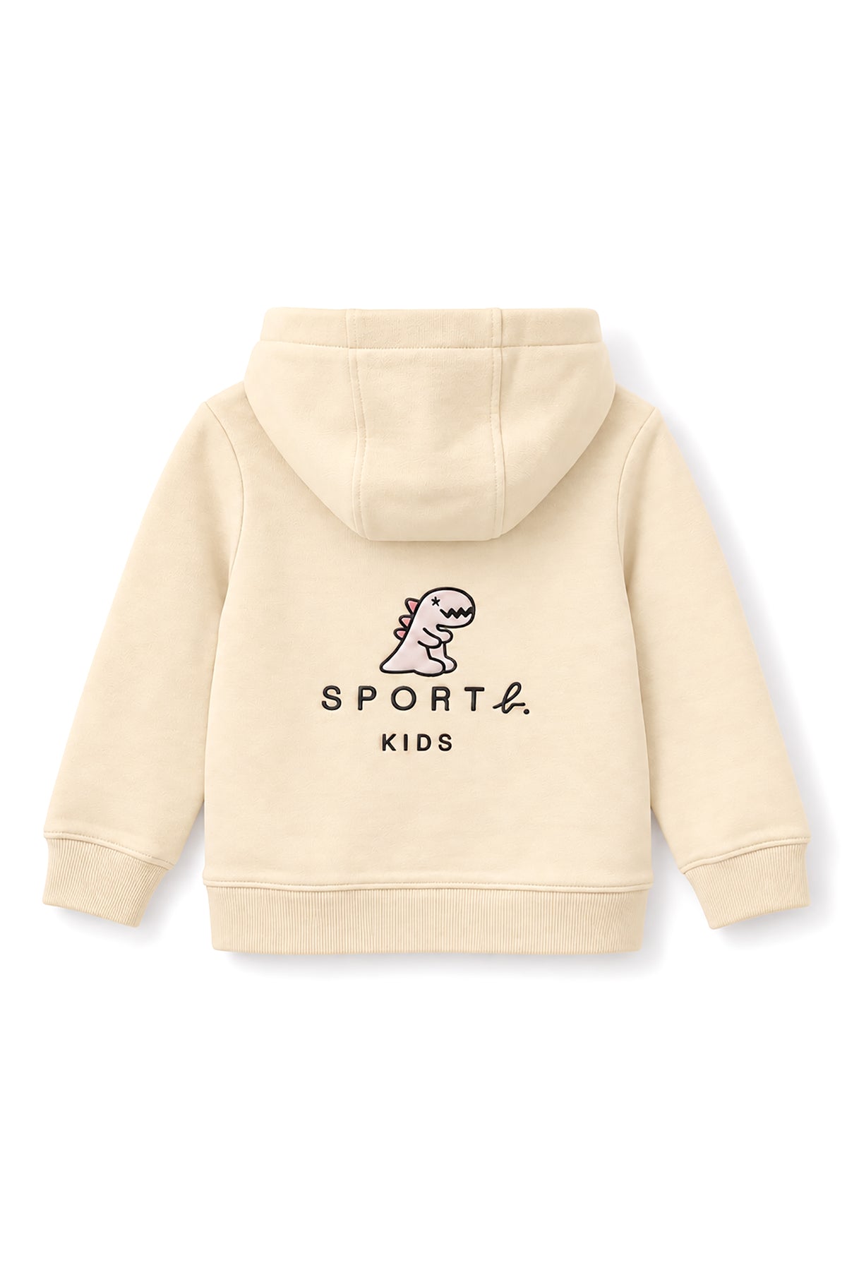 Girls Dino Back Print Hoodie