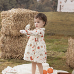 VAUVA Vauva FW23 - Baby Girls Happy Farm Doll Collar Dress (White) Dress