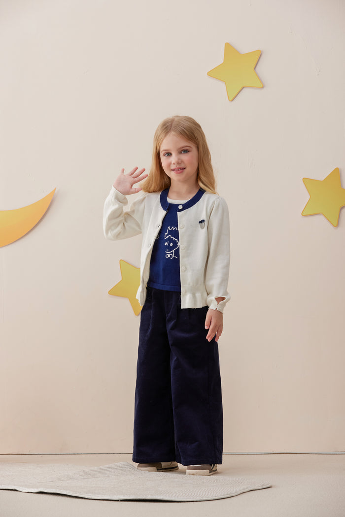 Vauva x Le Petit Prince - Girls Embroidered Corduroy Pants